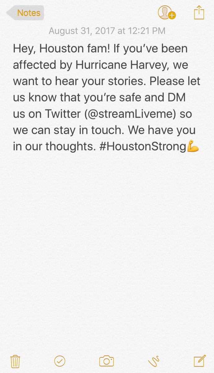 streamLiveme's tweet image. #HelpforHouston 💜