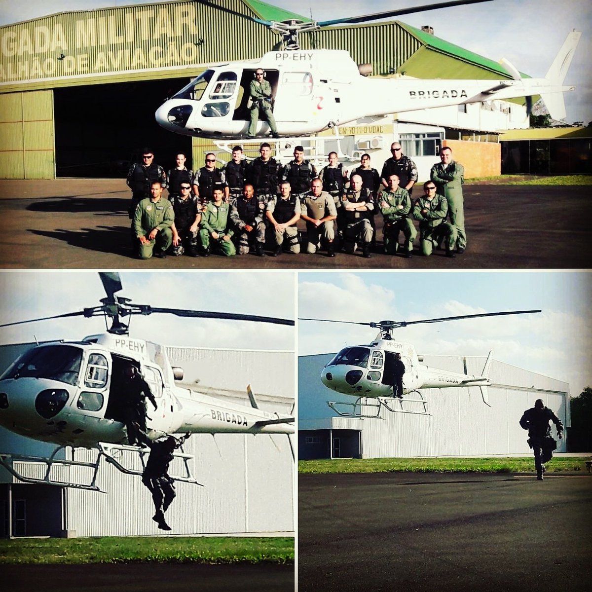 BAvBM's tweet photo. Mais um treinamento ministrado pelo BAvBM. POE/17BPM. #operacoesaereas #multimissao #bavbm #as350 #tripulante #operacional #brigadamilitar https://t.co/IVakg6Kj6L