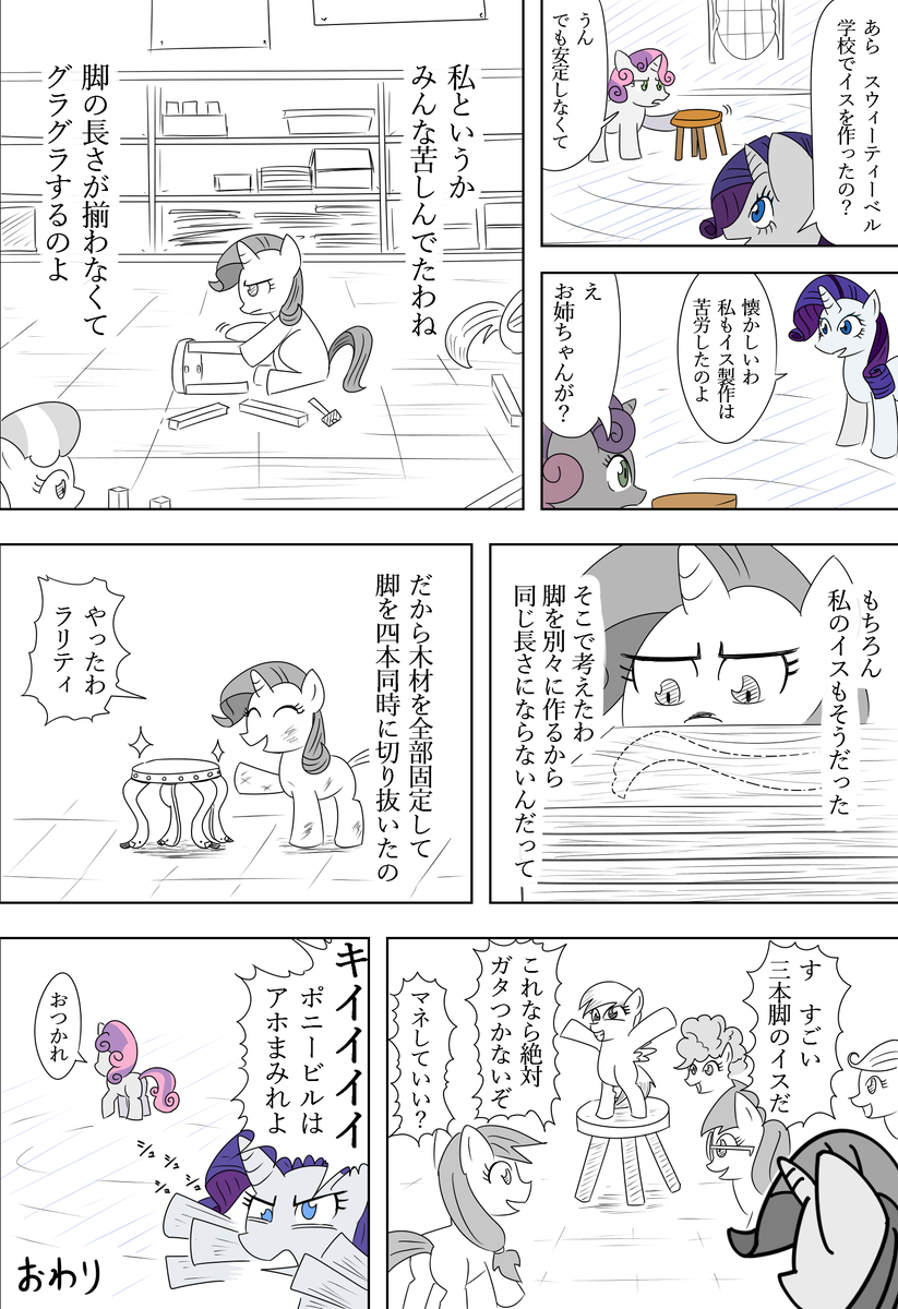 ラリティと工作の思い出
#MLP #マイリトルポニー 