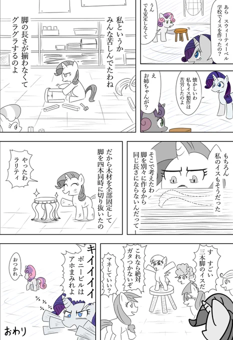 ラリティと工作の思い出
#MLP #マイリトルポニー 