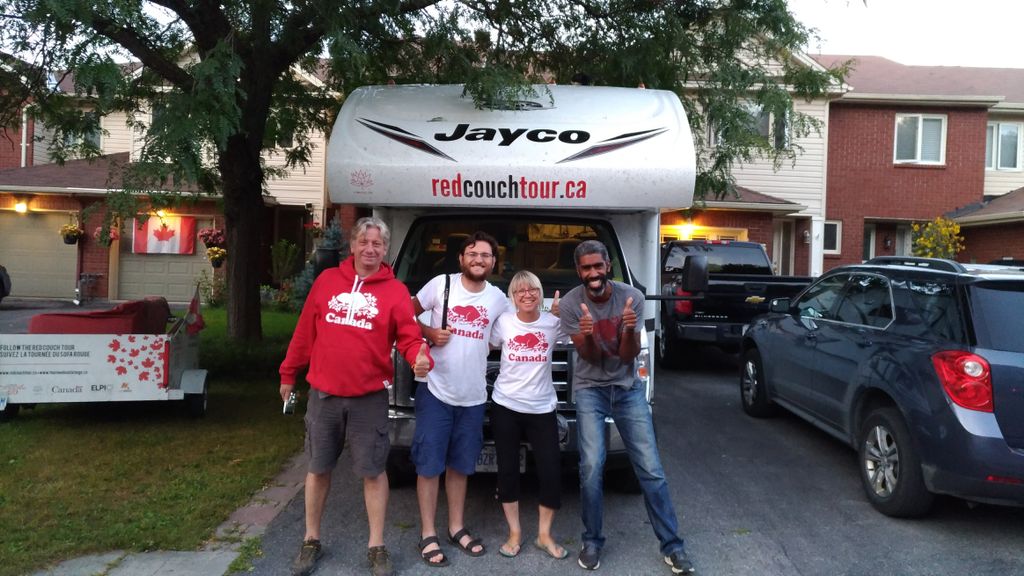 After 2 months/après 2 mois #redcouchtour safe in/bien arrivés à #Ottawa #Canada150 it's just the beginning /c'est juste le début.