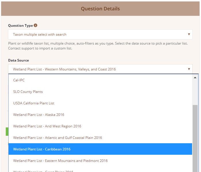 WildnoteApp's tweet image. Is your #fieldwork missing this? Wildnote now offers 15 taxonomy lists for use with custom surveys! #wildnoteapp
bit.ly/2xBfa4T