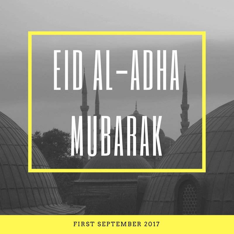 Happy Eid Al-Adha! Here's us wishing you a beautiful long weekend ahead with your loved ones!