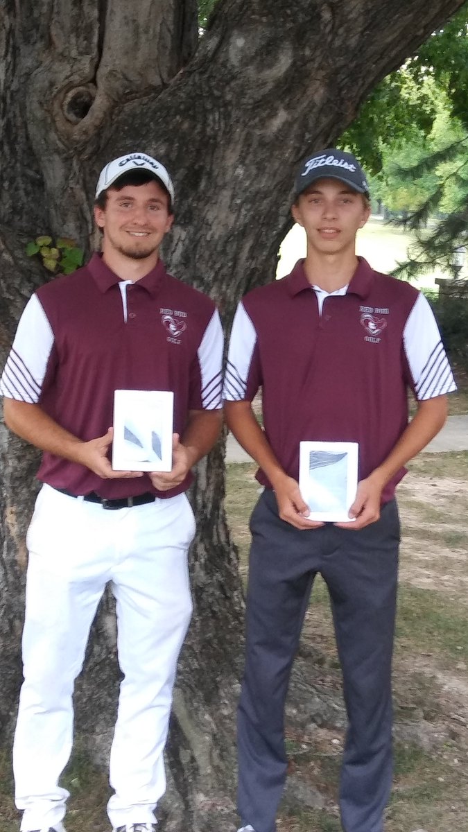 Congrats T. White who was overall ind. winner @ Chester Inv. shot 76 and CJ Doiron 6th overall ind. shot 81. Well done!! #redbud132 #proud