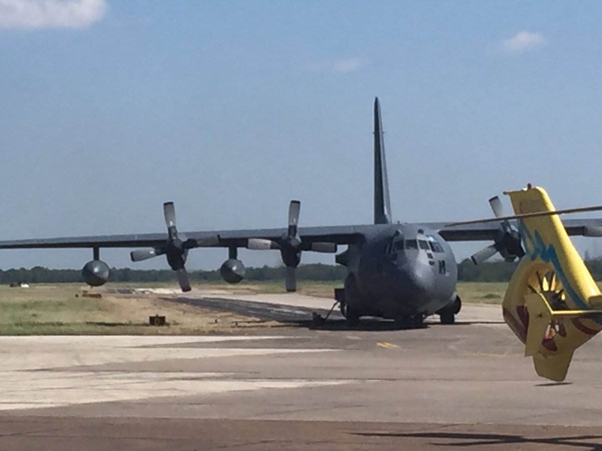 A cargo plane on a runway.
