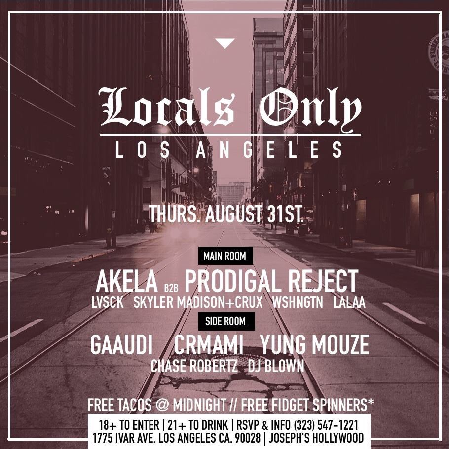 FlipBois's tweet photo. Gonna be at the homies @AkelaSound and @ProdigalReject's show tonight! Come through! https://t.co/vY1x92WA4C
