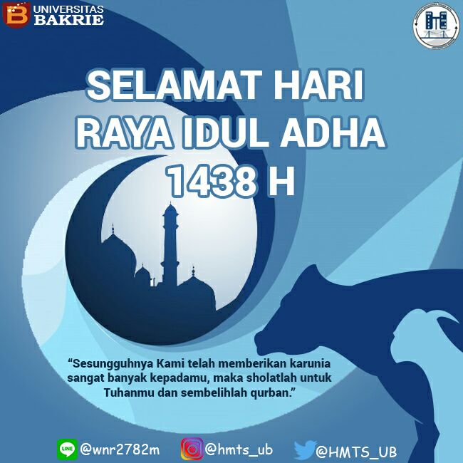 Happy Ied Mubarak 🙏

#EidAdha 
#UniversitasBakrie 
#TeknikSipil 
#PTSUnggulan