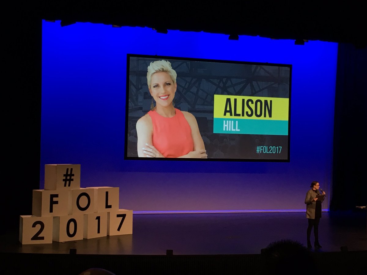 csideborah's tweet photo. Love Ali's mantra 'obsess about awesome' #standoutloud #CSispeakers #FOL2017 @alihilltweet @ClaxtonSpeakers https://t.co/Kd1mqN53tq