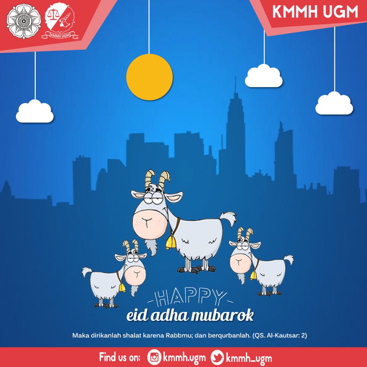 KMMH UGM (@kmmh_ugm) on Twitter photo Selamat Idul Adha. Semoga momentum ini menjadi refleksi arti pentingnya pengorbanan dalam memperoleh sesuatu dalam hidup kita. Selamat Idul Adha. Semoga momentum ini menjadi refleksi arti pentingnya pengorbanan dalam memperoleh sesuatu dalam hidup kita.