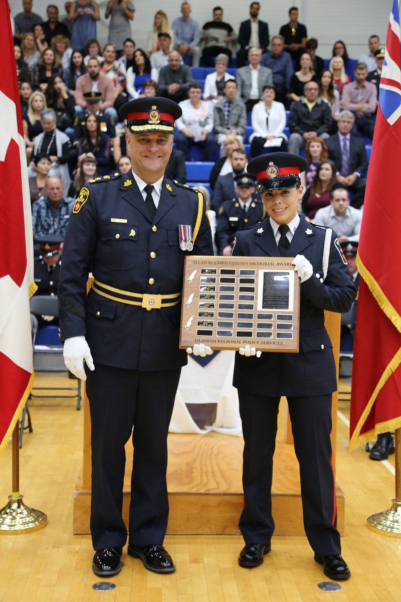 DRPS's tweet image. Cst. Paige Coulouras received the Allan D Christiansen Memorial Award as voted by her peers.