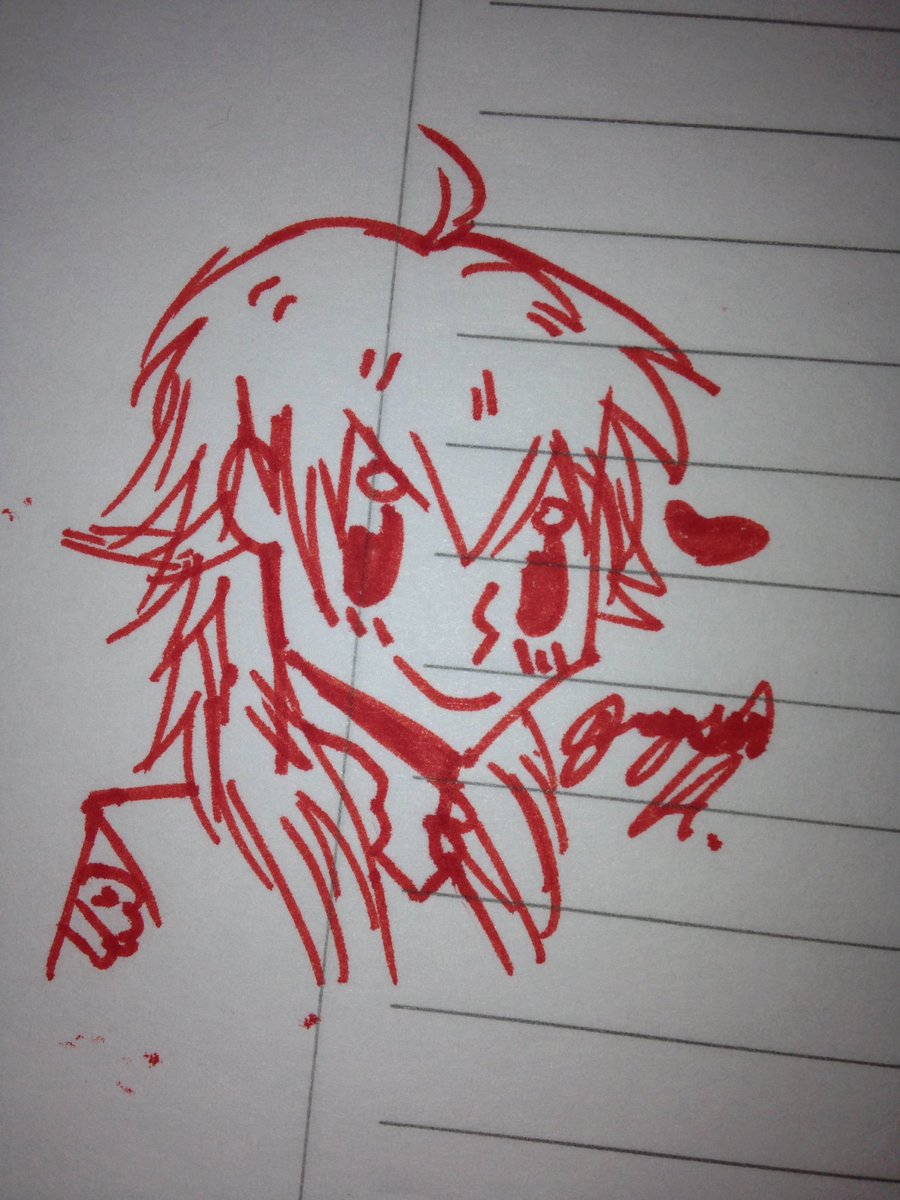 I got bored and sketched a little Aoba! 💙