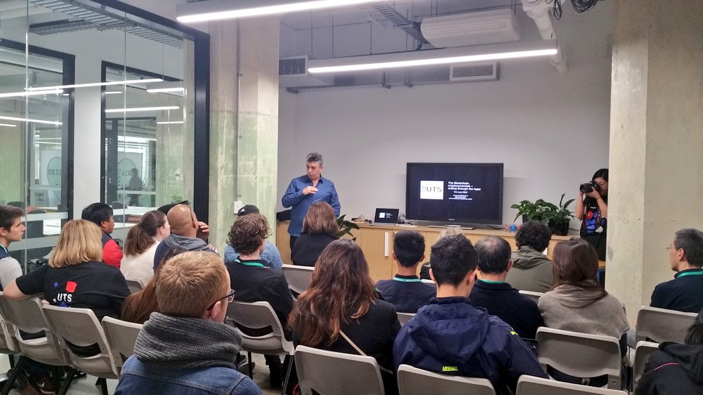 UTSStartups's tweet image. Full house for #Blockchain with @TimothyLea2 from @VeredictumIO at #TechImmersion.