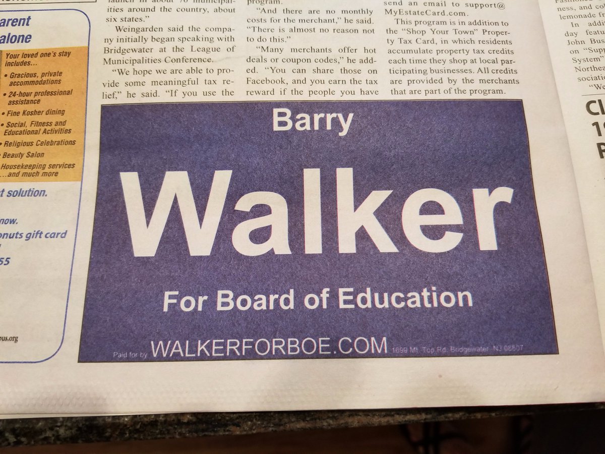 walkerforboe's tweet photo. The Breeze just arrived. Page 20 - Walker for Board of Education. https://t.co/OtBdo5zs98
