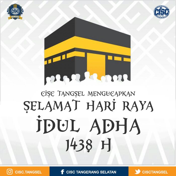 CISCtangsel's tweet photo. HAPPY EID AL ADHA.
May this day brings lots of happiness for usπ
#STGRBlueArmy #5PECTACULAR #YourTrulyHome #TangselIsMagic #ThisIsCISC https://t.co/fSSRKv8Y1d