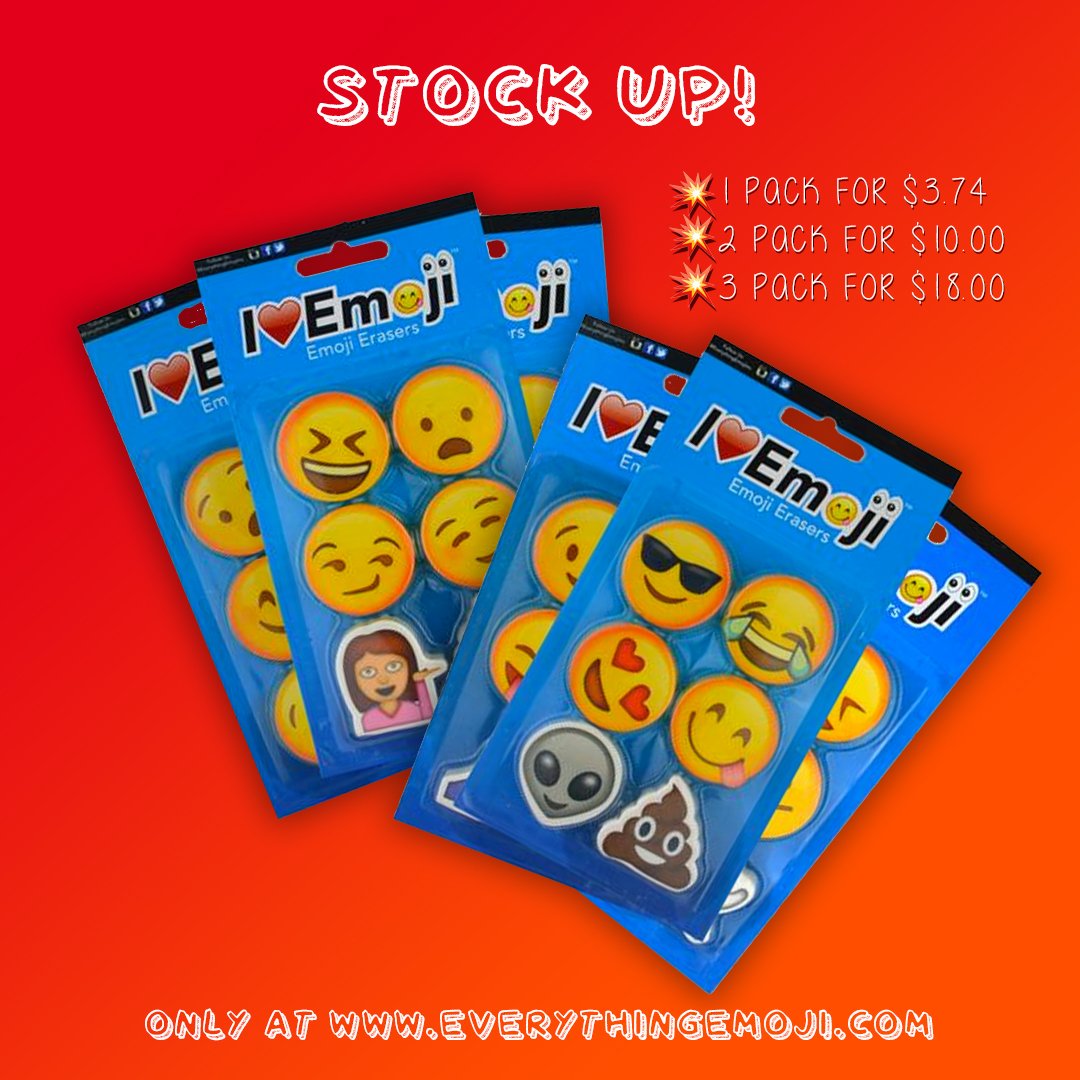 IluvEmoji's tweet photo. It's not too late to stock up on erasers and other school supplies! https://t.co/TmplLkR2Ui #emoji #emojis #school #work https://t.co/UhgRlz0YPf
