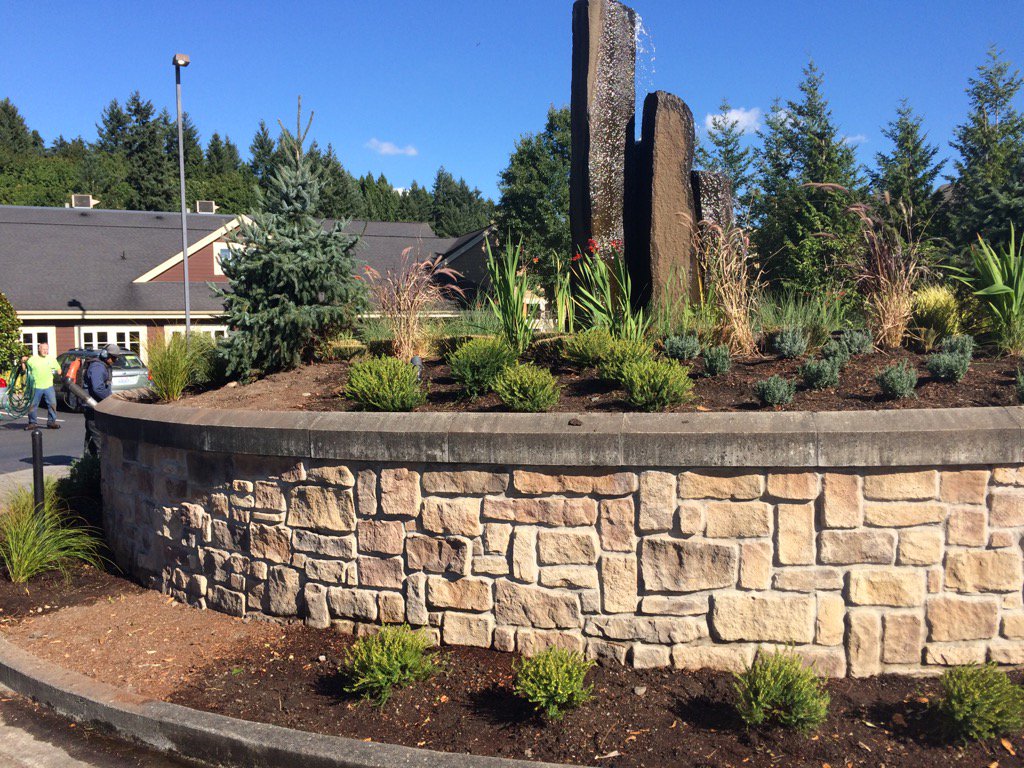 Just a little peak of a small install! #enhancements #landscapedesign #Plants #Malones