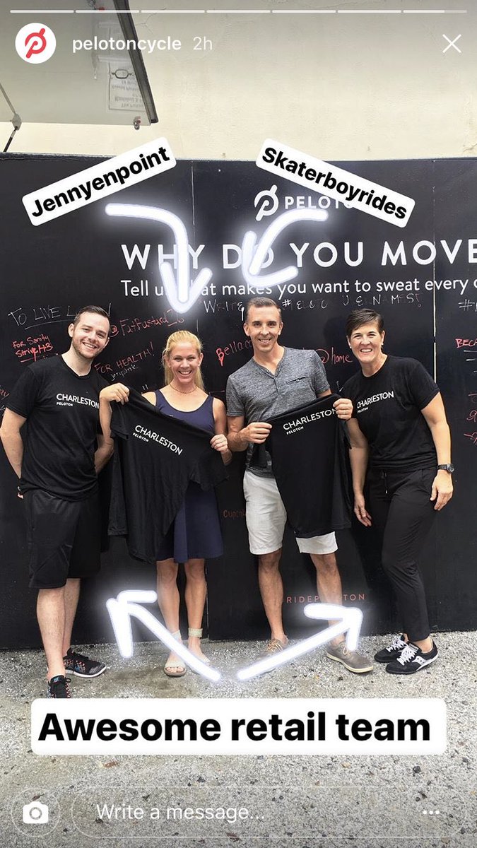 SkaterBoyRides's tweet image. A little #tbt to that time @RidePeloton came to Charleston to spread the word... we were happy to support! #RidePeloton #CHS