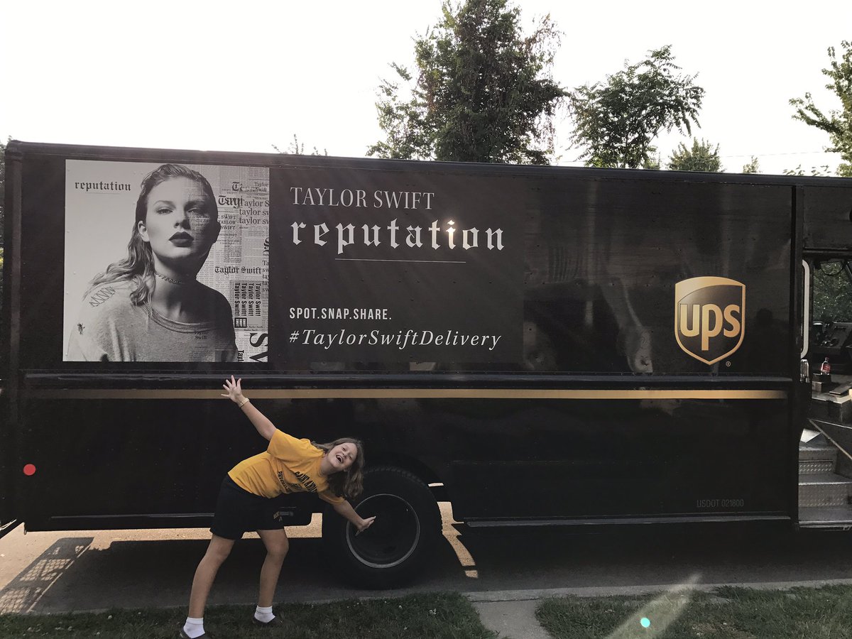 MonicaEMcC's tweet photo. Mary loves Taylor's New song - can't wait for the new album! #taylorswiftdelivery #promo https://t.co/SVzl2MbOR5