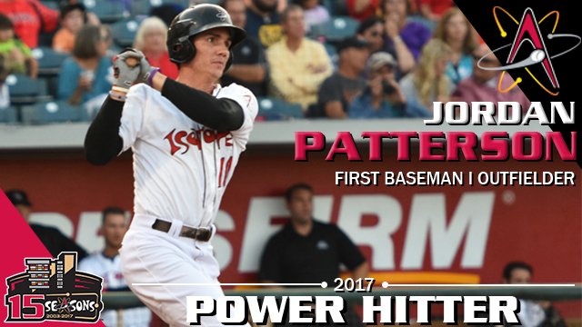 Named #ABQTopes Power Hitter of the Year pregame, Jordan Patterson crushes a solo homer to right to give the Topes a 1-0 lead in the 4th.