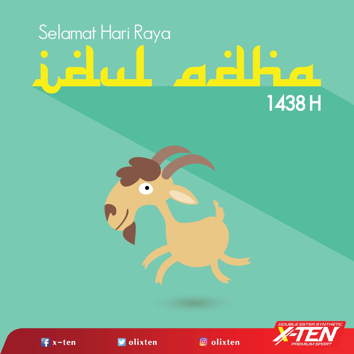 OliXten's tweet photo. X-Ten mengucapkan Selamat Hari Raya Idul Adha 1438 H. https://t.co/IS12KLQ4fp