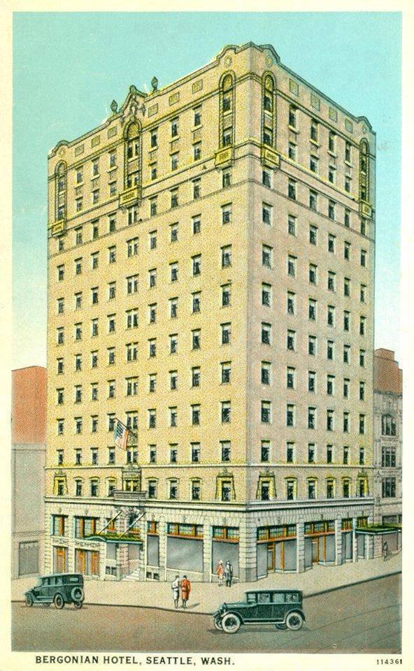 MayflowerPark's tweet photo. Hotel Bergonian Postcard 1927 ~ 1933 #90MayflowerParkHotel #FlashbackFriday #VintageSeattle #NodTo90 https://t.co/OklBGdAvuf