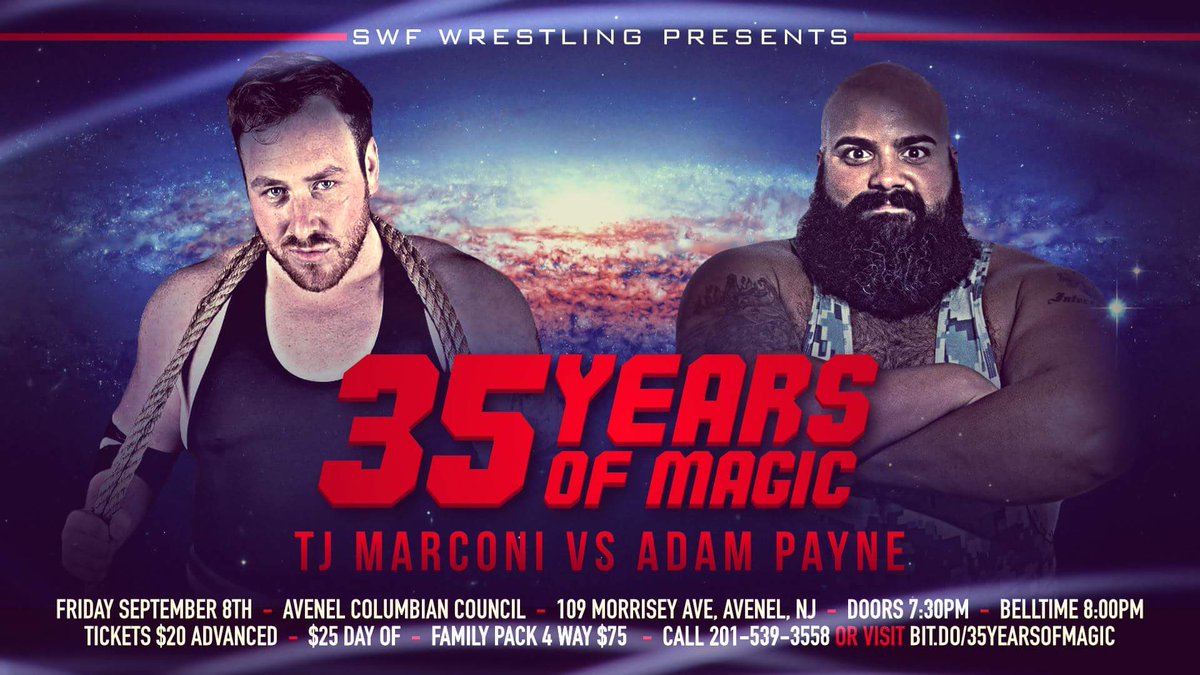 SWFLive's tweet photo. Tomorrow is the last day to order the $20 presale tickets for #35YearsOfMagic in Avenel NJ Friday 9/8 order here-> https://t.co/cC2Ethe9nN https://t.co/lvZ0gvoq99