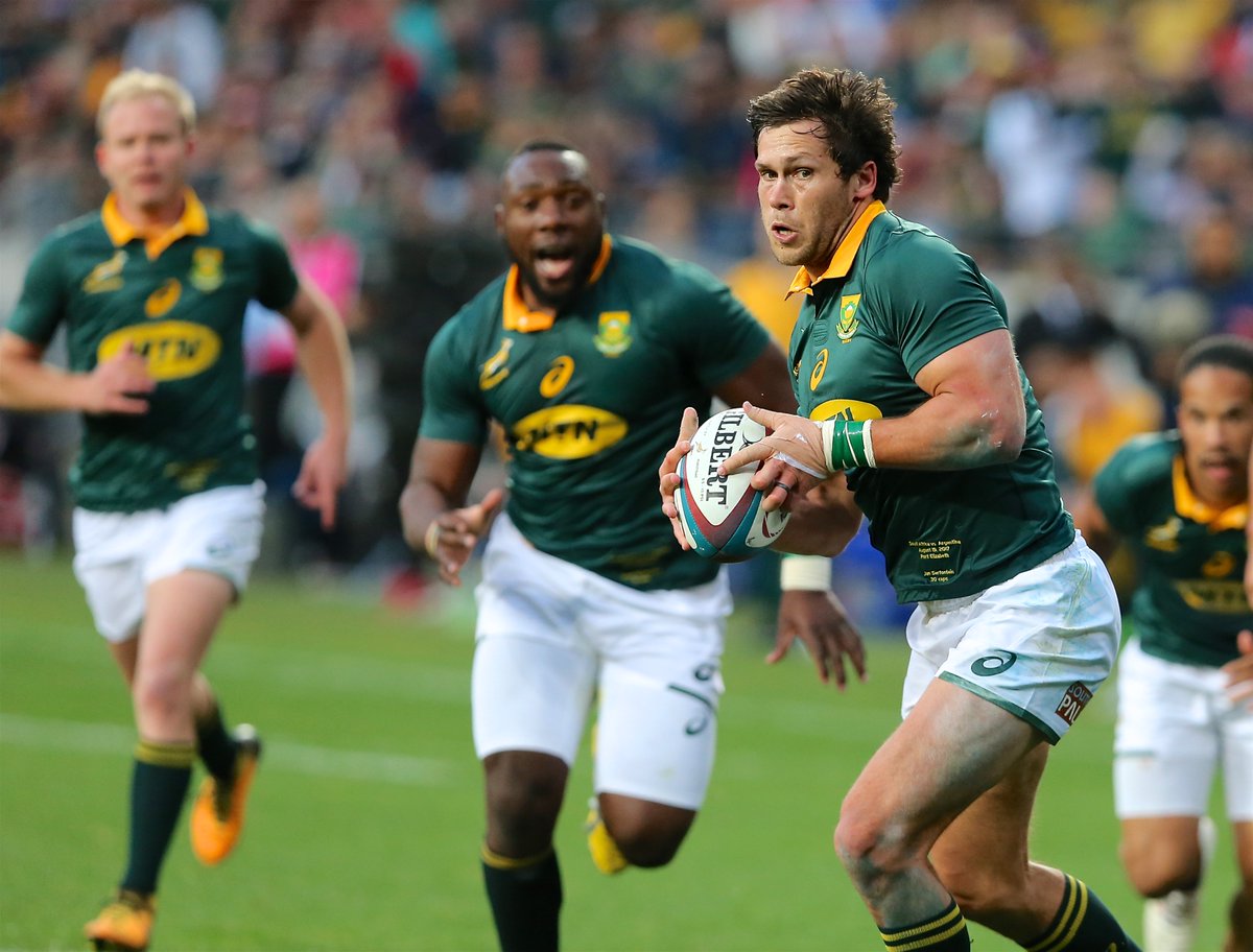 AllBlacks's tweet photo. NEWS | @Springboks have moved from seventh to third in the world rankings this year and want to keep rising. 

READ: https://t.co/fKJo7EZlgl https://t.co/GN87UCIZLu