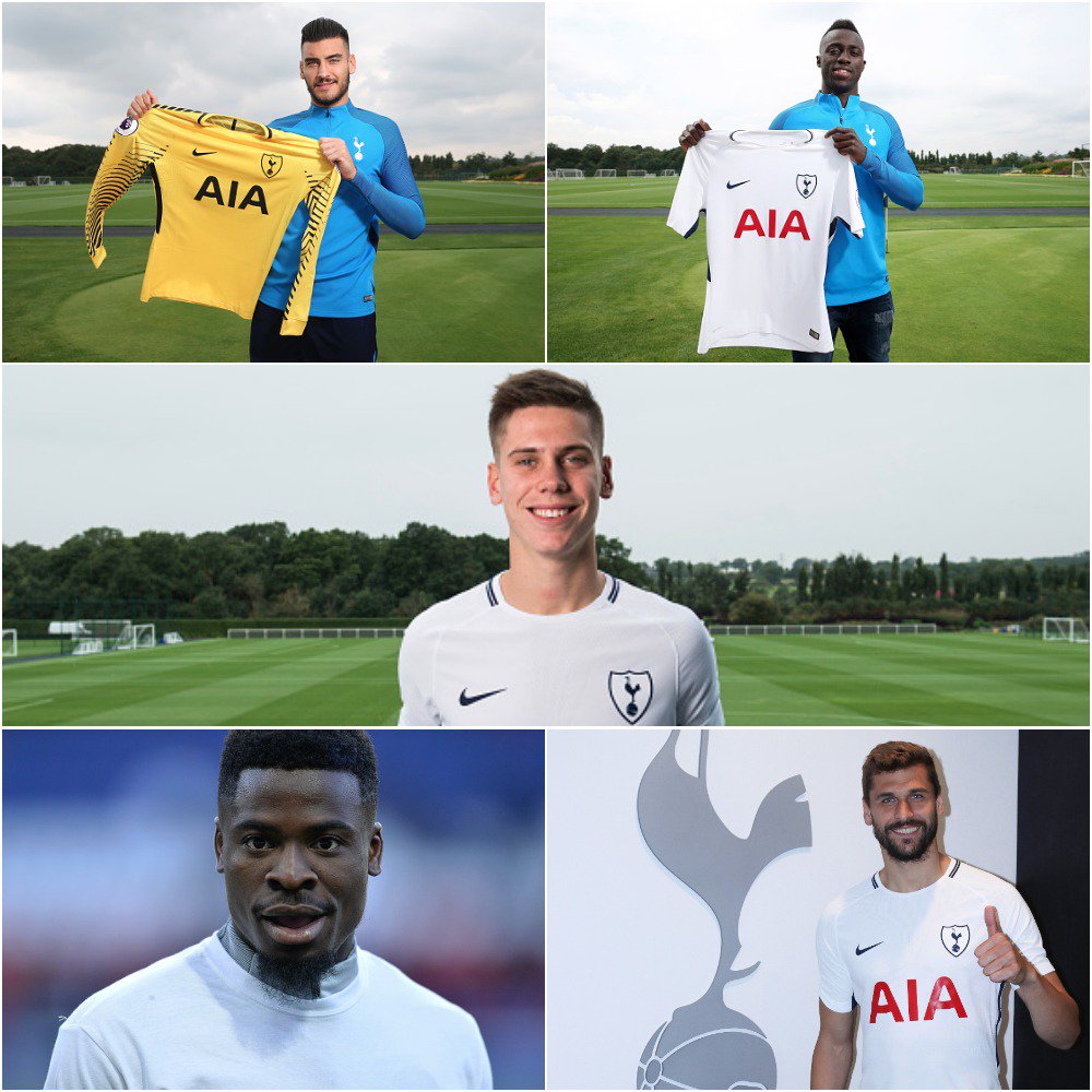 Spurs_MAS's tweet photo. #WelcomePaulo ✅
#WelcomeSanchez ✅
#WelcomeFoyth ✅
#WelcomeAurier ✅
#WelcomeFernando ✅
#COYS 💪 https://t.co/RNNSRFbXmp