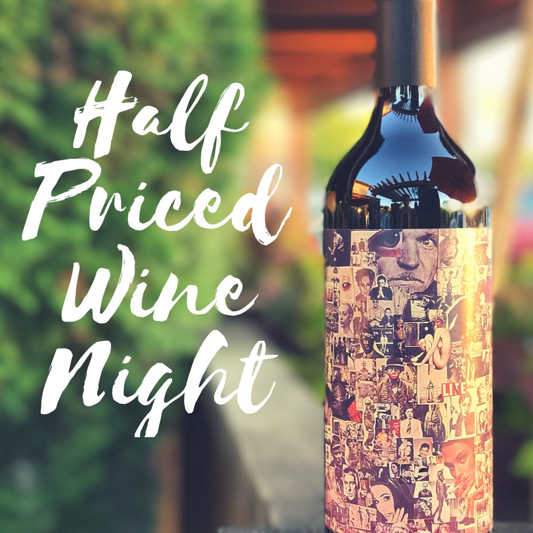 3sixtykitchen's tweet photo. There is still time to stop in to Three Sixty and try a bottle of wine for half the price. #threesixtykitchen #halfpricedwinenight #winetime https://t.co/7mSHBW9Gnj