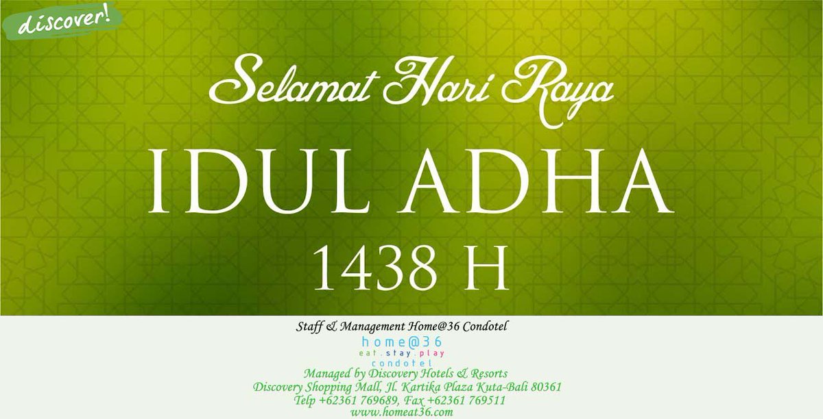 Selamat Hari Raya Idul Adha 1438H
