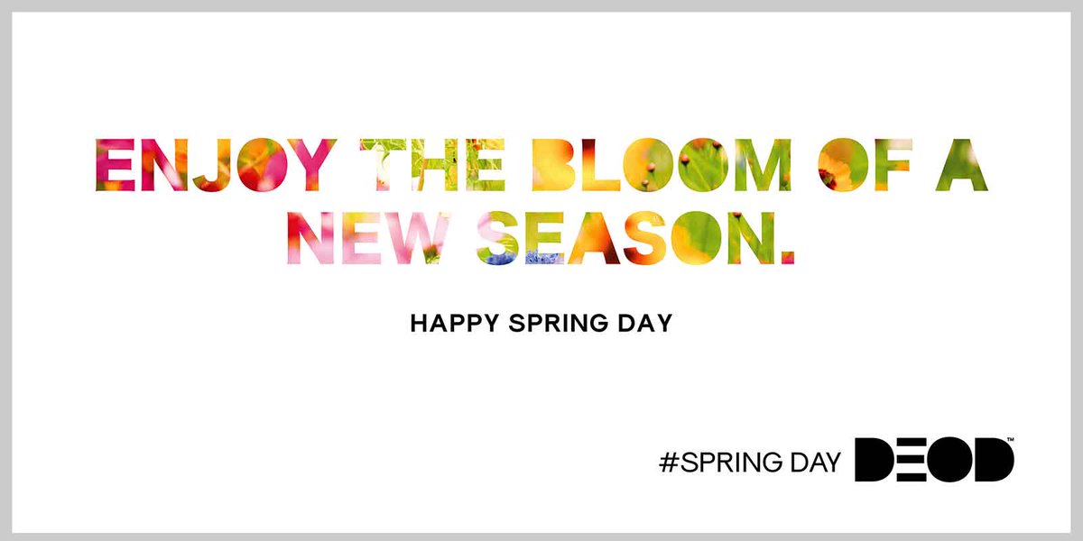 A happy #SpringDay from #DEODtv to you!