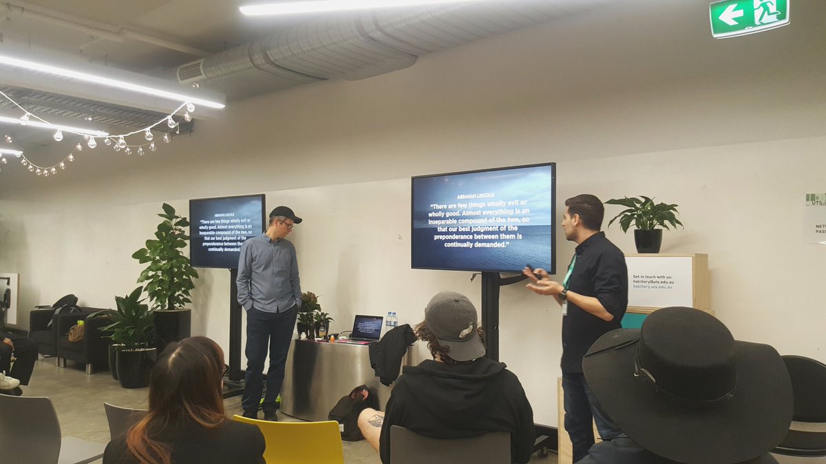 mrsamuelyu's tweet image. Locknote from @fjord on ethics and transparency in design and technology to close the @UTSHatchery #techimmersion day 💭