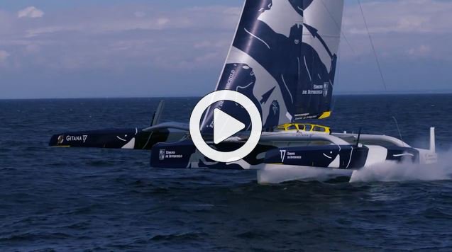 Wahou ! Les images vidéo du  Maxi Edmond de Rothschild - Gitana 17 en vol <a href="/GitanaTeam/">GitanaTeam</a> #maxitrimaran #foil bit.ly/2iKeOpd