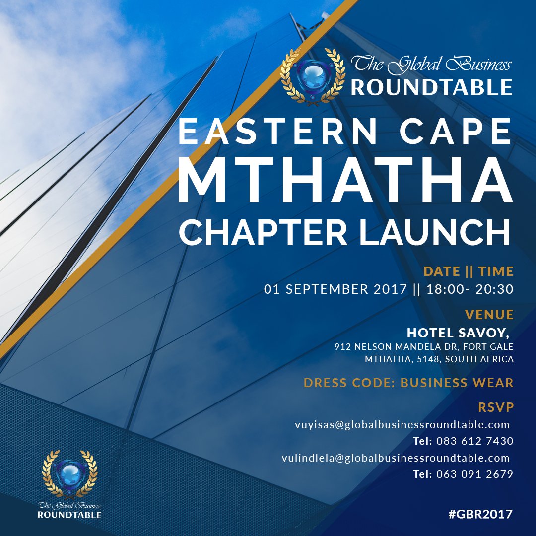 Real_GBR's tweet photo. GBR Eastern Cape Mthatha Chapter launch 
SEE YOU THERE!!!!
#VISION2020 #DURBAN https://t.co/GPzFIh2k7o