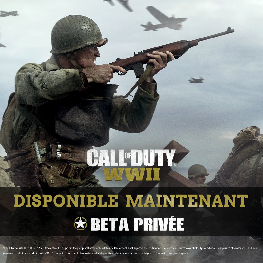XboxFR's tweet photo. RT&amp;Follow : dernière chance de gagner l'un des 10 codes #WWIIBeta sur #XboxOne ! RDV à 17h pour le tirage au sort 💚 https://t.co/KawuiFxf0E https://t.co/ooxN0TLitY