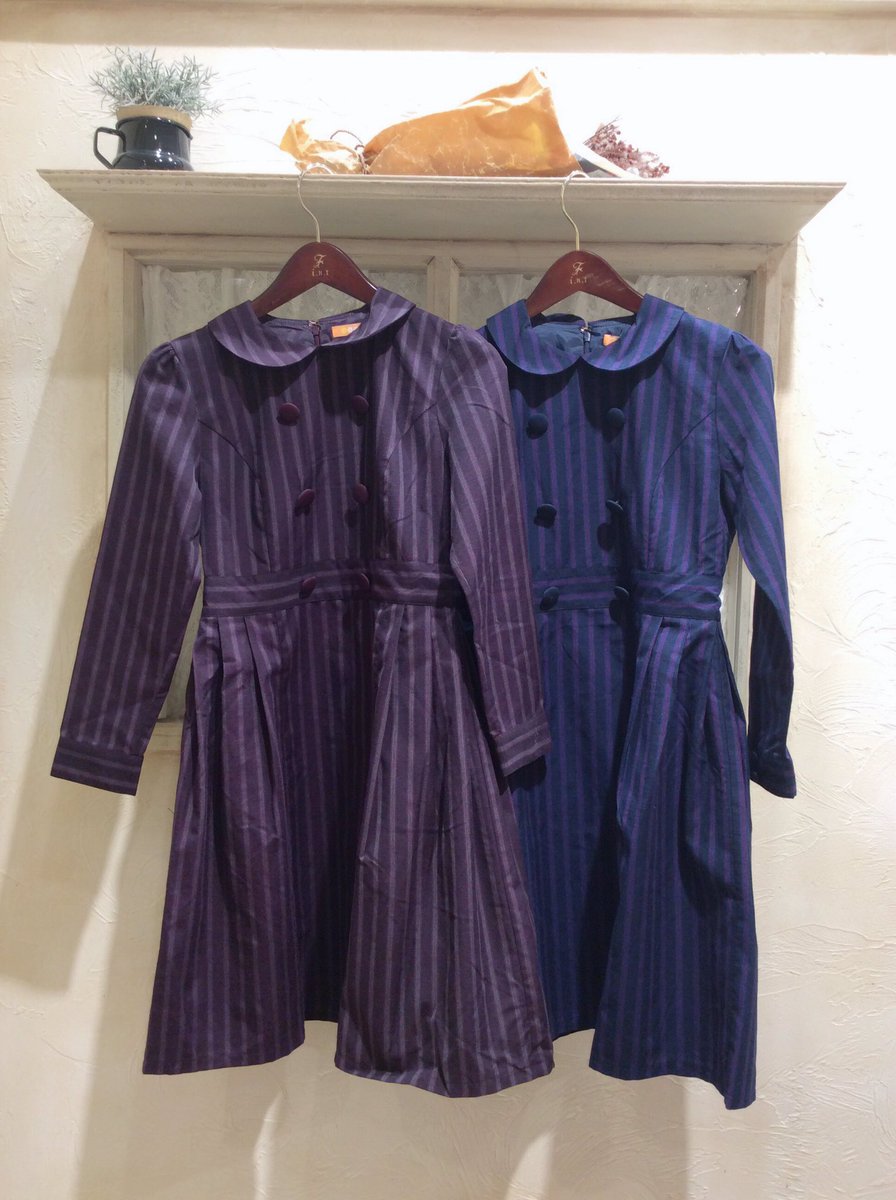 F I N T 金沢百番街リント店 در توییتر New In Gigiストライプワンピース 10 800 Tax Bordeaux Navy フィント ワンピース 新作