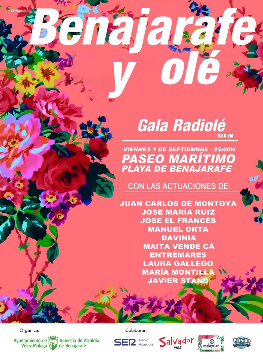 Esta noche, no te pierdas 'Benarajafe y Olé' con actuaciones como la de @Maitavendek <a href="/ElFrancesmusica/">Joseelfrances</a> y muchos más <a href="/Radiole_oficial/">Radiolé</a>
