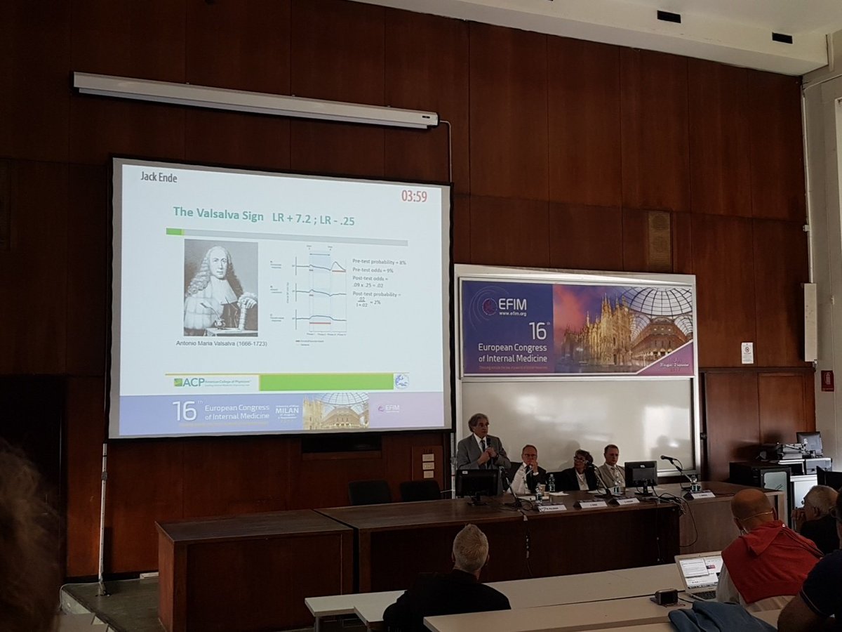 acp_netherlands's tweet photo. "Perform a more thorough physical exam" -J.Ende MD of @ACPinternists spkng on #hvccc #overuse in #internalmedicine @ECIM2017 #ECIM2017 https://t.co/YEy6XMxxSM