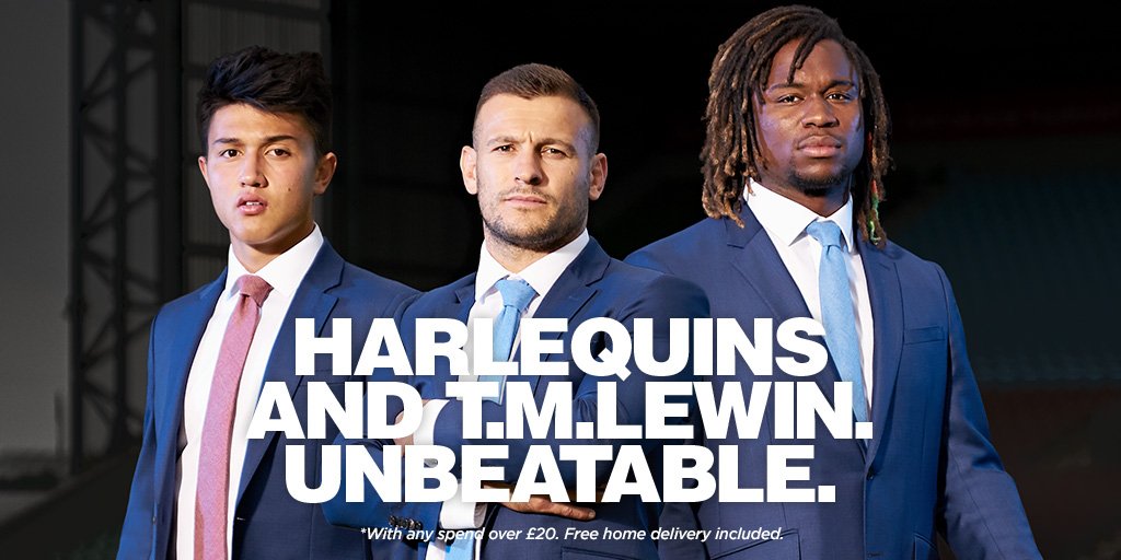 TMLewin's tweet photo. To celebrate our partnership with @Harlequins, the first 15 customers* at our Richmond store on 02/09 #win 2 tickets to #LondonDoubleHeader https://t.co/dG5MuCqS9w