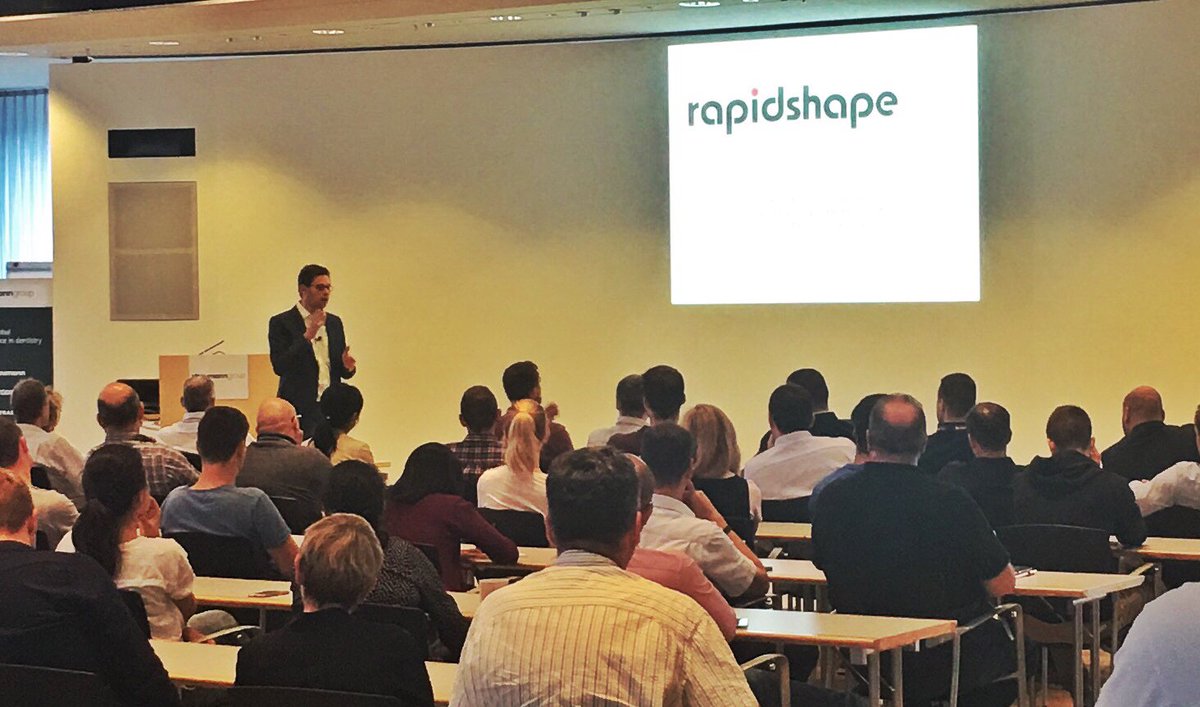 StraumannJobs's tweet photo. Full House at #Straumann HQ while #rapidshape shows us their incredible #3D printers #WeRockDentistry #JoinStraumann https://t.co/ierYUkBXqp