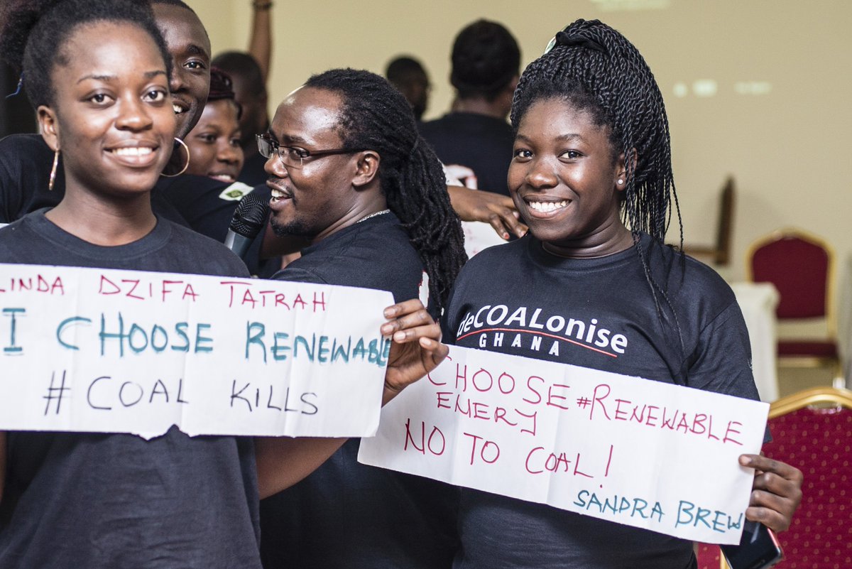 "We resist, we build, we rise - time to #deCOALoniseGhana" <a href="/350GHANA/">350GHANA</a> bit.ly/2euju18
