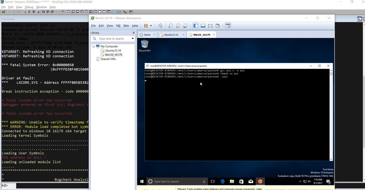 Friday morning - stop for a second from hyperv, reverse a little lxcore.sys. Found corruption. Writing poc. Working. Hyper-v - I'll be back