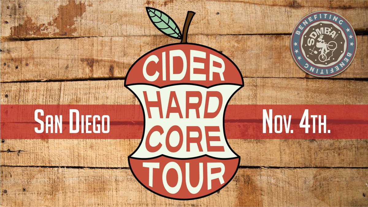 sdmba's tweet photo. First time in San Diego @TheCiderTour. Get tickets here and 100% of purchase goes to @sdmba https://t.co/osrmQHwMGx https://t.co/A5Z8v3BOqB