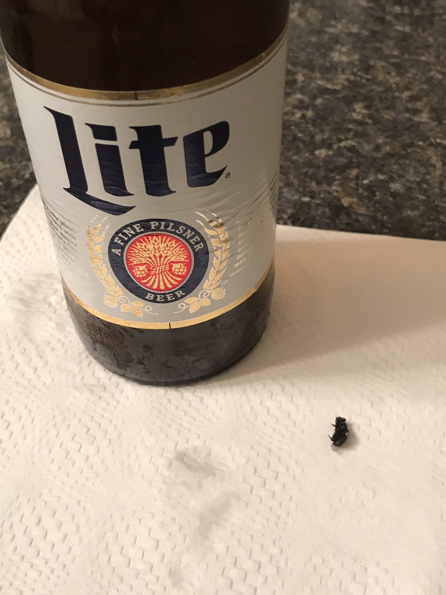bigdawgaf's tweet photo. @MillerLite I just found this in the bottom of the Miller Lite I just drank. Great quality control process Miller. I'll be sure to share. https://t.co/xrreB0hgu7