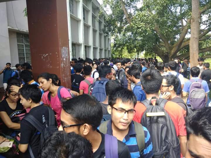 AEC_1955's tweet photo. Students from @AEC_1955  protested against transfer of affiliation of @AEC_1955 from Gauhati University to ASTU.
#SayNoToASTU https://t.co/MpiTcitK7I