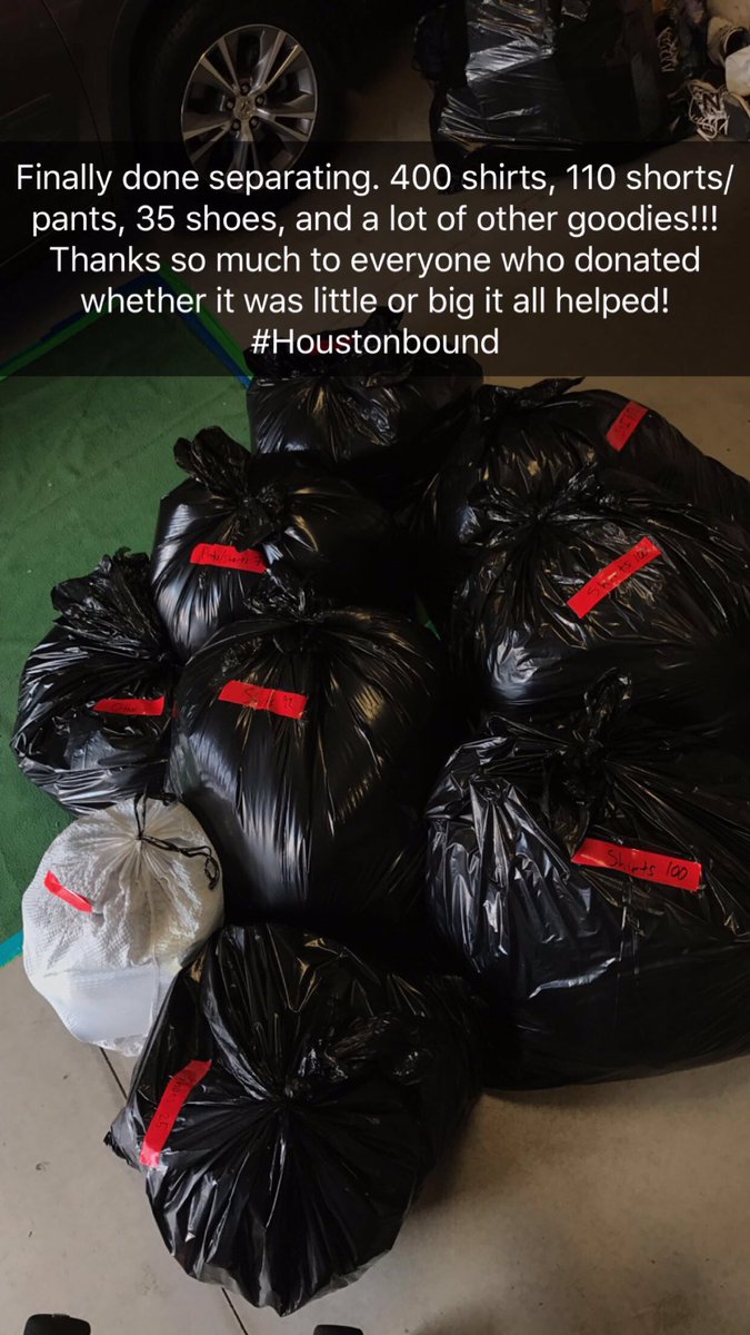 _dylantanner_'s tweet photo. This all happened through the power of snapchat and over 40 high school students who wanted to help out our fellow Americans! Took 1 day... https://t.co/zKLR1n5qdz
