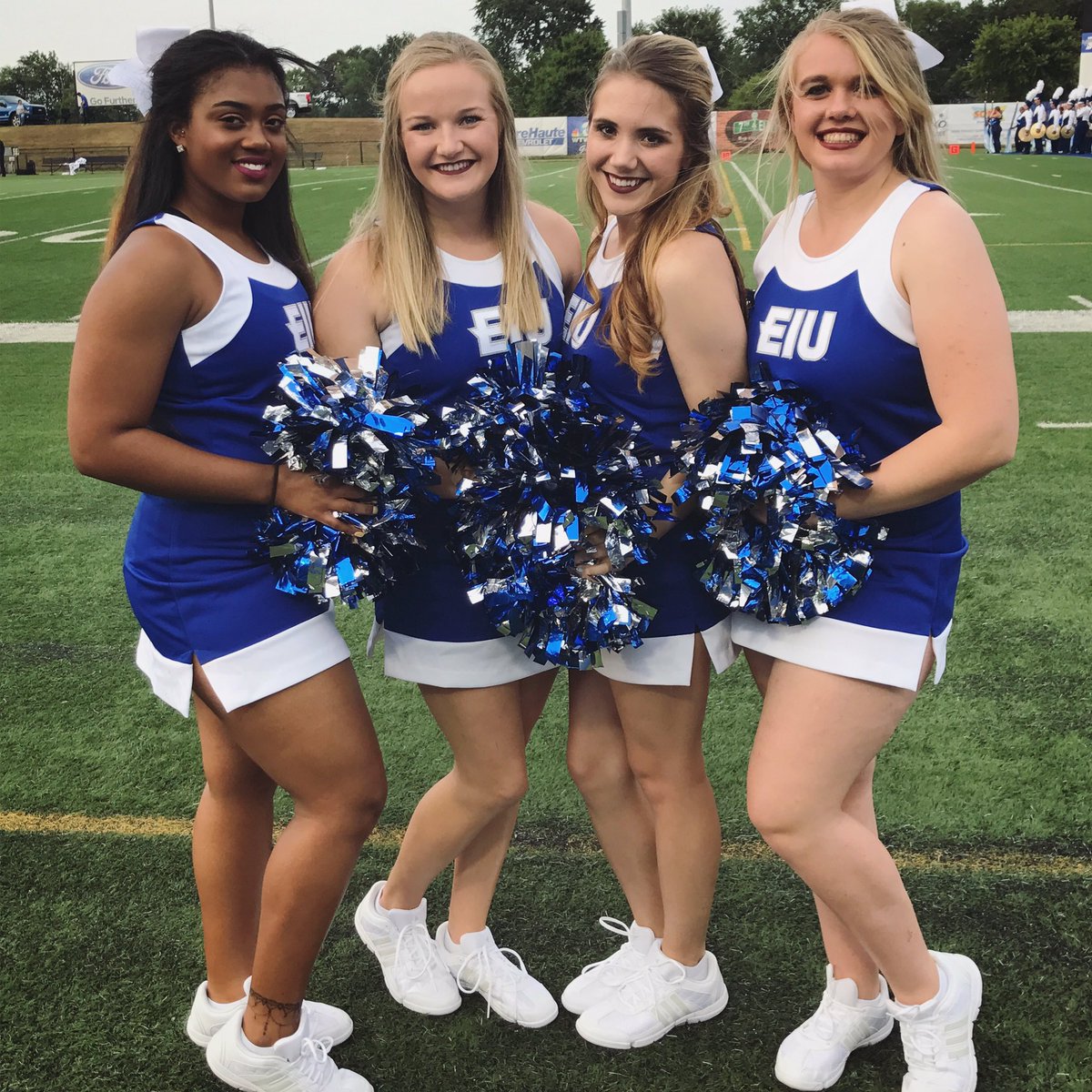 Celebrating the first Panther WIN of the year! 💙🏈 #EIU