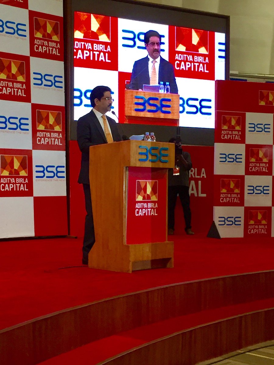 abcapital's tweet photo. Mr. Kumar Mangalam Birla addressing our esteemed guests #AdityaBirlaCapitalListed @AdityaBirlaGrp https://t.co/7Lvn6jwfHg