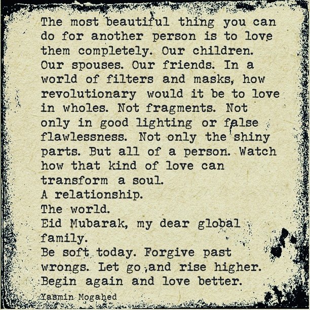 YasminMogahed's tweet photo. The most beautiful thing you can do for another person is... https://t.co/fp1uhrMIbr
