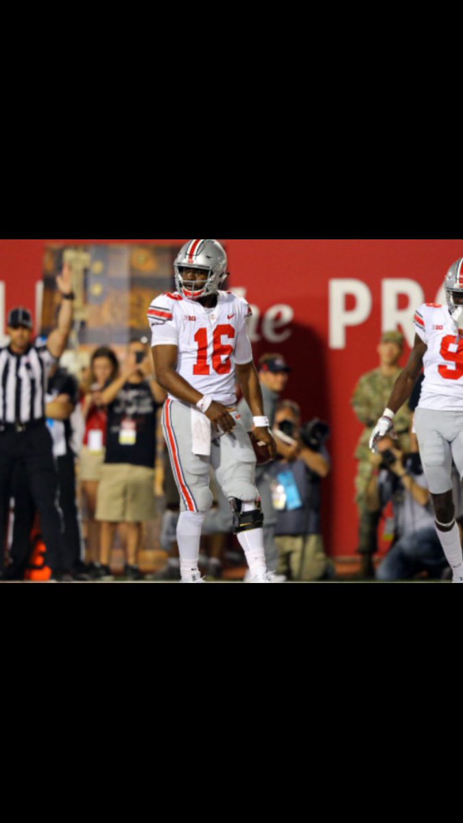 TeamJTBarrett's tweet photo. @JT_theQB4th tonight:

20/35, 305 yards, 13 carries, 61 yards, 4 total TD's

#OSUvsIND https://t.co/PxBt78yzd2